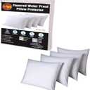 Niagara Sleep Solution 4 Pack Waterproof Pillow Protectors King 20x36 Inches and Queen 20x30 Inches