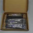 Ravinte Black Cabinet Pulls 5 Inch Square Kitchen Cabinet Handles Modern Hardware for Kitchen Cabinets Cupboard with Drill Mounting Template 5 Pack