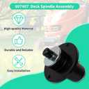 IDEASURE 607407 604255 Lawn Mower Deck Spindle Compatible with Hustler ATZ Super S Super Z X One Zero Turn Mower, Fit for 36" - 72" Deck, 3 Pack