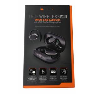 Helix True Wireless Air Open-Ear Earbuds wit LCD Display Charging Case