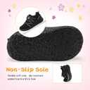 BARERUN Baby Sneakers Toddler Shoes Soft Anti-Slip Sole Newborn First Walkers Infant Toddler Breathable Athletic Running Shoes (Black)