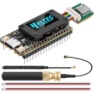 ESP32 LoRa V4 Development Board + L76 GNSS Module, Upgraded ESP32-S3 SX1262 LoRa WiFi Bluetooth 2MB PSRAM 16MB Flash 915MHz Antenna OLED Support GPS Solar for Arduino Meshtastic LoRaWAN