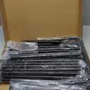 Shoe Rack 4 Tier Long Storage Organizer Wide Metal Shoe Shelf for Closet Entryway Black