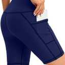 Blouty Women's 5''/7''/9'' Swim Shorts UPF 50+ High Waisted Board Shorts with Pockets Liner Quick Dry Swimsuit Bottoms (Navy, X-Large)