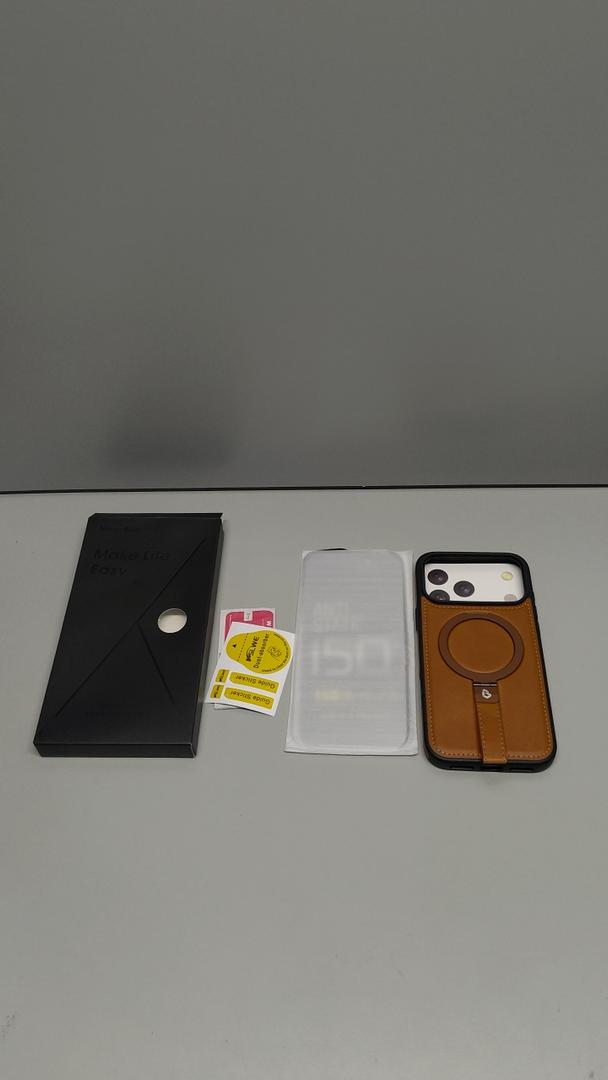 for iPhone 17 Pro Max Case Leather | iPhone 17 Pro Max Leather Case with Stand | Compatible with MagSafe with Magnetic Ring Grip Holder (Brown, IP17 Pro Max-6.9inch)  for iPhone 17 Pro Max Case Leather | iPhone 17 Pro Max Leather Case with Stand | Compatible with MagSafe with Magnetic Ring Grip Holder (Brown, IP17 Pro Max-6.9inch)