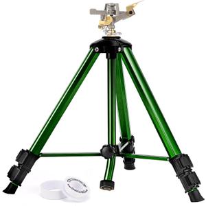 Keten Impact Sprinkler on Tripod Base, Tripod Sprinklers with 360 Degree Large Area Coverage, Extra Tall Heavy Duty Water Sprinklers for Yard/Lawn/Garden