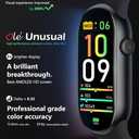 FITVII Slim Fitness Tracker AMOLED with Blood Oxygen, Blood Pressure, 24/7 Heart Rate and Sleep Tracking, IP68 Waterproof Activity Trackers and Smart Watches with Step Tracker, Pedometer for Women Men