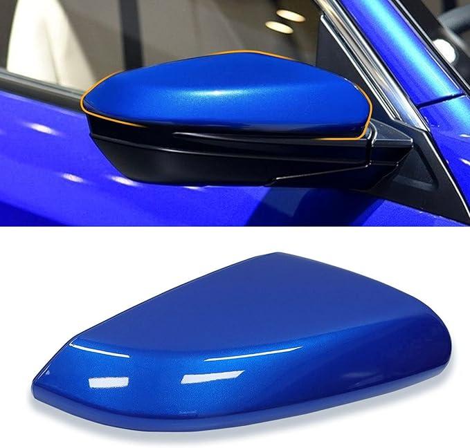 Moonlinks Compatible with 2016-2021 Honda Civic Side Ox Horn Mirror Cover Overlay, Glossy Black LH & RH Side Door Rearview Mirror Cap Trim for 10th Gen Civic,2019-2022 Insight,(1 Pair)