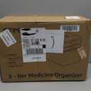 CTIME 3-Tier Medicine Organizer - Portable Medicine Cabinet with Leather Handle, Empty First Aid Kit for Home