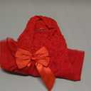 Dog Wedding Dress Pet Princess Tulle Outfit Girls Doggie Puppy Dresses Party Skirt for Small Medium Dog Cats Red Large