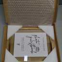Calculs Gold Floating Picture Frame Wedding Signs - Please Sign Our Guest Book Place Card/Menu Holder Gold 10x8 inces