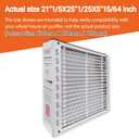 2-Pack MERV 13 Pleat Furnace Filter - Only Compatibility with April-air 201 HVAC AC 2200 2120 2250 Space-Gard and Fit Honeywell POPUP2200 air filter (Actual size 21''1/5x25''1/25x5''15/64 inch)