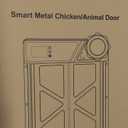 Automatic Chicken Coop Door Solar Powered, LCD Display Automatic Chicken Door with Timer, Aluminum Chicken Door with Remote Control