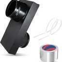 Upgraded 84049 Periscope Dryer Vent, 0-5" Adjustable Periscope Dryer Vent Kit, Clothes Dryer Replacement Vents Tight Space for Laundry Room with Aluminum Foil Tape and 4 Nylon Ties