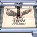 Creality Falcon 10W Laser Engraver, with Honeycomb Laser Bed 500x500mm, 10000mm/min, 72000mW High-Precision Laser Cutter for Wood, Acrylic, Pre-Installation and Out-of-The-Box