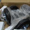 CO-Z 6" Heavy Duty Sliding Gate Wheel for Metal Tube, 600 lb Capacity Chain Link Fence, Undermount Rolling Carrier, Double Wheels, 2Pcs