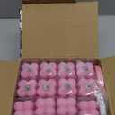 MTLEE Mini Bubble Candles Wedding Favors Gifts for Guests 1.57" x 1.38" Bubble Candles with Cards Dried Flowers DIY Gift Set for Baptism Party Bridal Shower Thank You Gifts(Pink,30 Sets)