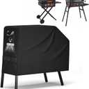 Griddle Cover for Blackstone 22 inch with Hood & StandUpgrade 600D Heavy Duty Fabric Waterproof UV & Fade Resistant Griddle Cover for Blackstone 17 and 22 inch Grill with Straps & Air Vents