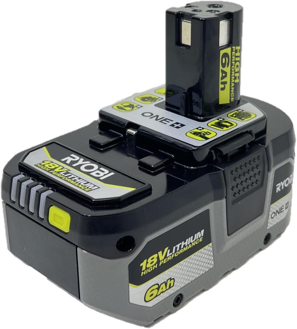 Ryobi P193 18 Volt 6.0 Ah ONE+ Lithium-Ion LITHIUM+ HP High Capacity Compact Battery