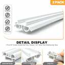 2Pcs 36" Double Bubble Under Door Draft Stopper 1-3/4" Wide Weatherstrip
