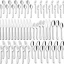 60 Piece Silverware Set For 12, Stainless Steel Flatware/Tableware Set Include Spoons/Forks/Knives, Yoehka Mirror Polished Cutlery Set For Home Kitchen Restaurant Hotel, Durable,Dishwasher Safe