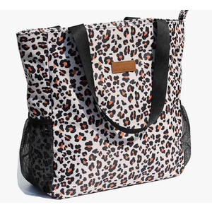 ESVAN Original Floral Water Resistant Large Tote Bag Shoulder Bag for Gym Beach Travel Daily Bags Upgraded
