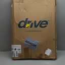 Drive Medical 10210-1 2-Button Folding Walker with Wheels, Rolling Walker, Front Wheel Walker, Lightweight Walkers for Seniors and Adults Weighing Up To 350 Pounds, Adjustable Height, Silver