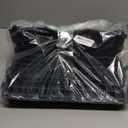 12 Pcs Under Couch Blocker for Bed Adjustable Furniture Plastic Under Bed Blocker with 30 Ties Black Couch Barriers for Dogs Pets Cats (Style 1)