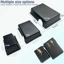 12in Durable Large Reptile Hide, Ball Python Hide, Leopard Gecko Hide, Bearded Dragon Hide, Easy to Clean Reptile Hides Cave for Tank, Snake Hide Large Enclosure (12" x 8.3" x 2.8" X-Large) (Black)