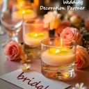 12 Pack 2.3 Flameless LED Floating Candles, Water-Activated Battery Operated Floating Candle with180+ Hours Runtime for Cylindrical Vase, Pool, Fountain - Ideal for Wedding, Party Decoration