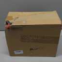 AmazingSpark 100 Pcs Small Christmas Kraft Gift Bags with Handles Xmas Paper Goody Bags Bulk 5.91x3.15x8.27inch Candy Treat Bag for Xmas New Year Holiday Party Decor, 4 Styles (Gold Christmas)