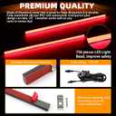 25" LED Trailer Tail Light Bar, Truck Tailgate Lights, Red Uniform