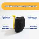 Scrub Daddy BBQ Daddy Grill Brush Head Refill - Bristle Free Steam Cleaning Scrubber - Grill Cleaning Brush Attachment with ArmorTec Steel Mesh for Grates (1 Count)