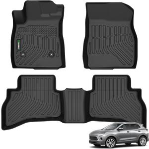 ANBINGO Floor Mats Custom for Buick Encore GX AWD (Only), 2020-2026 Preferred/Select/Essence, 2024-2026 Sport Touring/Avenir, Automotive Front & Rear Row Floor Liners, Black