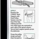 CURAD Back Support with Dual- Pulley System, Size S/M - Adjustable Compression