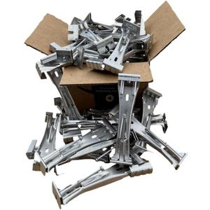 6 Inch Quick Hidden Rain Gutter Hanger Bracket Incudes Pre-Inserted Screw (25 Pack)