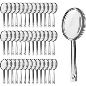 OBTANIM 40 Pack Mini Handheld Magnifying Glasses Plastic Portable Hand Lens 5X Reading Magnifier for Senior and Kids Home Outdoor Use