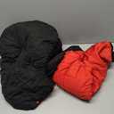 LovinPet Reversible Dog Puffer Coat for Medium & Large Dogs, DownInsulated Winter Jacket, WaterResistant & WindResistant, AntiStatic, Dual-Sided Black & Red for Cold Weather,2XL