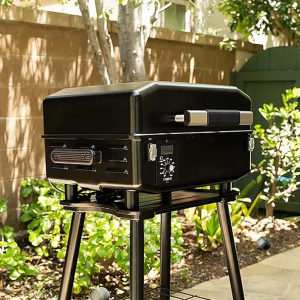Z Grills Portable Pellet Grill with Leg Stand - Black
