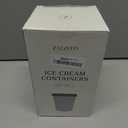 ZICOTO Set of 3 Reusable Ice Cream Containers 1 Quarts ea. - Perfect for Homemade Sorbet, Frozen Yogurt Or Gelato - Stackable Storage Pint Containers, Stickers And Lids Stores Easily In Freezer