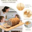 Bread Slicer with cutting board for Sourdough Rounds & Homemade Bread, Perfect for Artisan Loaves, Durable & Easy to Use  The Ideal Gift for Baking Enthusiasts