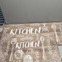 HEBE Kitchen Mats for Floor Set of 2 Thick Anti Fatigue Mat for Cushioned, Waterproof Non-Slip Rugs Comfort Standing Chef Mat for Kitchen Sink, Laundry Room, Farmhouse Home Decor, Brown