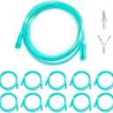 10 Packs, Each 6.56 ft(2 m) Kink Resistant Oxygen Tube, with Inner 6-Channel Design, Including Y and Straight Connectors