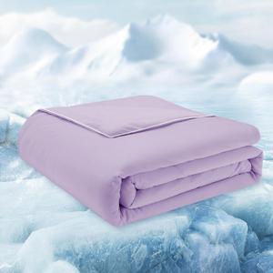 Cooling Comforter King Size, Cooling Blanket for Hot Sleepers, Lightweight Comforter, Lavender (King (106"x90"))