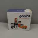Ganiza Smoothie Blender, 900W Blenders for Shakes and Smoothies, 15-Piece Personal Blender and Grinder Combo for Kitchen, Smoothies Maker with 4 BPA-Free Portable Cup, Nutritious Recipe