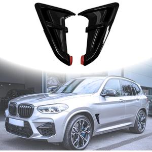 X3M Fender Mark Compatible with 2018-2022 BMW X3 G01 Shark Gills Front Fender Side Air Flow Fender Vent Cover Trim ABS