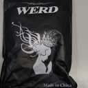 WERD Black Short Bob Wig,Straight Black Bob Wig with bangs, 10 inch Straight Bob Bangs Wig for Women Natural Looking for Daily Use