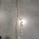Ivilon Drapery Window Curtain Rod - End Cap Style Design 1 Inch Pole. 48 to 86 Inch Color Warm Gold,  48" - 86"