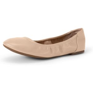 Amazon Essentials Women's Belice Comfortable Slip-On Ballet Flats Shoes, 12