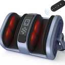 Shiatsu Foot & Calf Massager with Compression & Heating, Deep Tissue Kneading Improves Circulation, Helps Plantar Fasciitis, Massage Foot, Calf, Arms, Gift for Woman and Man, Fit Up to Feet Size 14